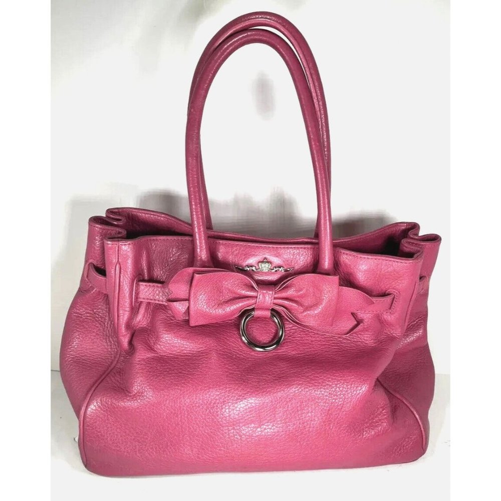 My Flat in London Large Pink Leather Shoulder Bag K023939